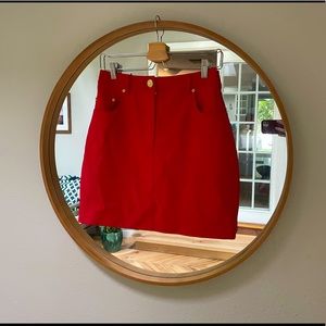 Moschino | red mini skirt